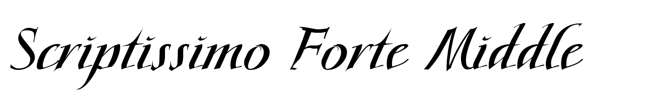 Scriptissimo Forte Middle